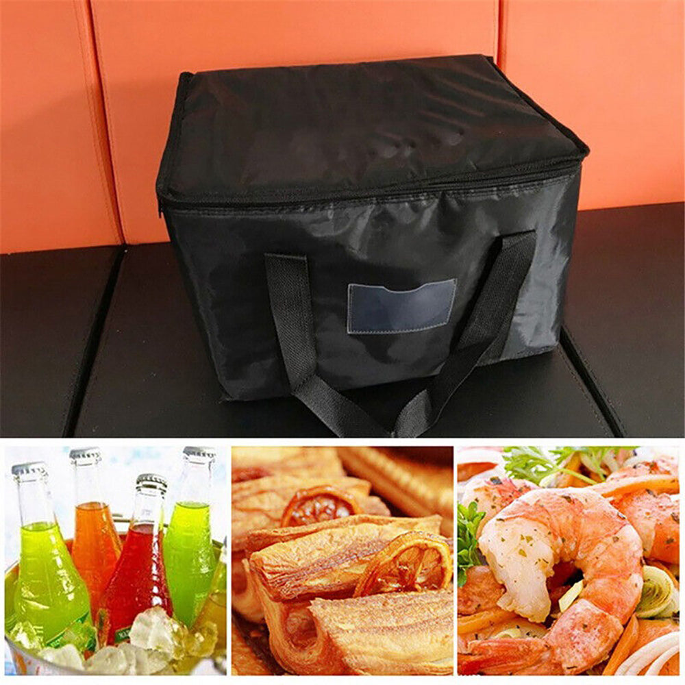 50L FOOD DELIVERY INSULATED BAGS PIZZA TAKEAWAY THERMAL WARM/COLD BAG RUCK UK