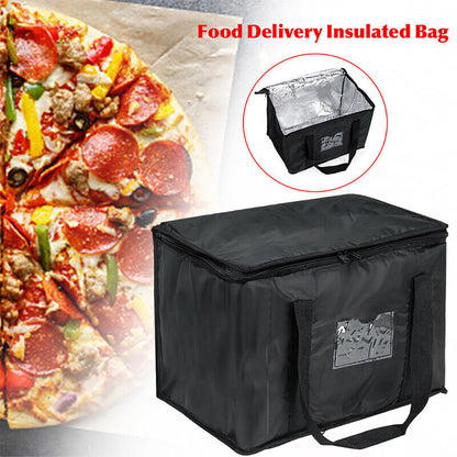 50L FOOD DELIVERY INSULATED BAGS PIZZA TAKEAWAY THERMAL WARM/COLD BAG RUCK UK