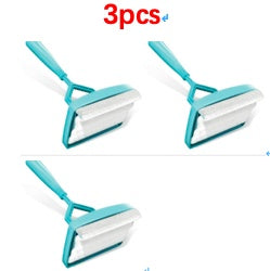 Lazy person retractable fiber cleaning rod cleaning brush door frame baseboard mop.