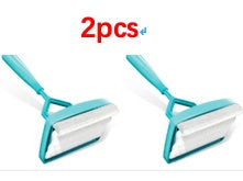 Lazy person retractable fiber cleaning rod cleaning brush door frame baseboard mop.